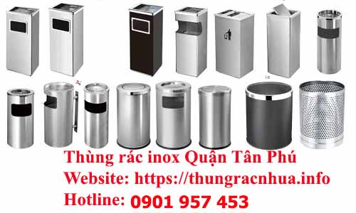Thùng rác inox Quận Tân Phú